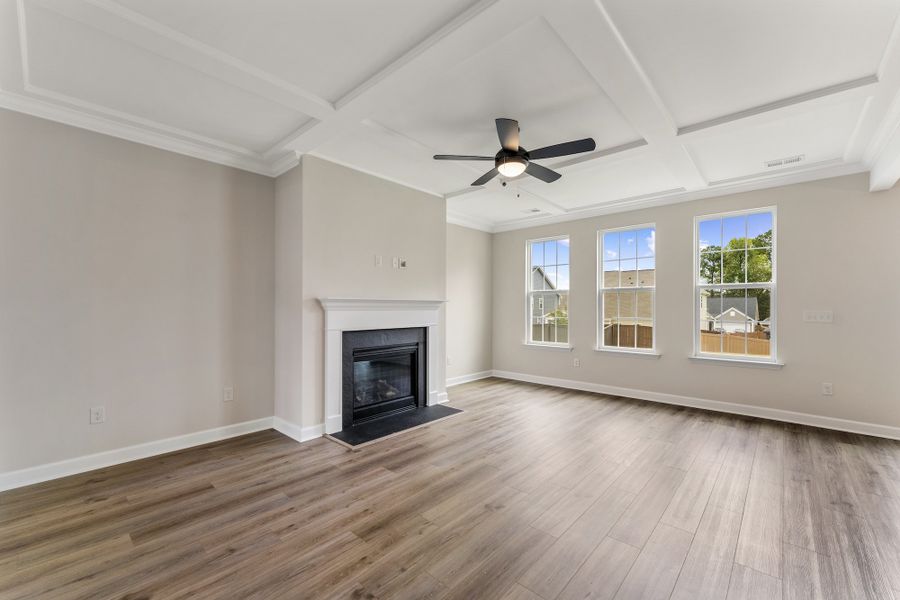 Spacious, unfurnished interior of a new home in Cottages at Lake Emory, Inman (Image 16). Spacious, unfurnished interior of a new home in Cottages at Lake Emory, Inman (Image 16).