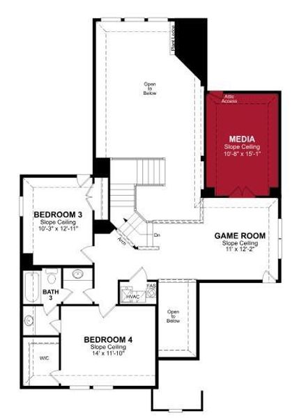 Beazer Homes Valencia on the Lake Summerfield floorplan.