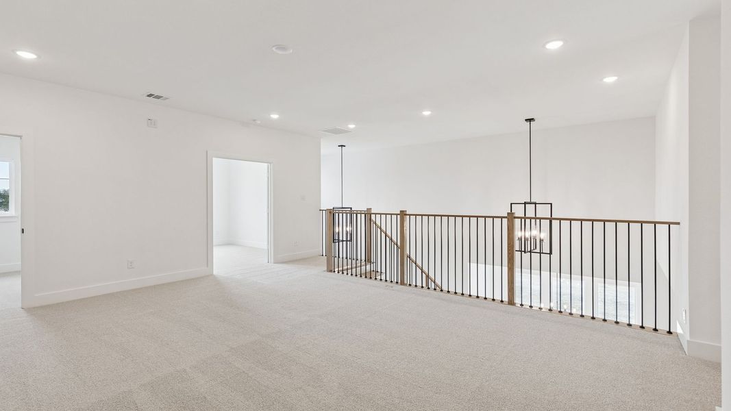 Representative unfurnished interior of a home built from the Reese II by Southgate Homes in The Reserve at Watters, Allen (Image 24).