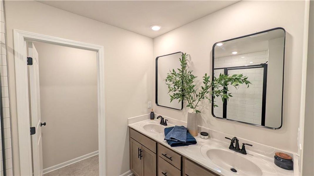 Furnished interior view inside a new home in Owen Preserve, Canton (Image 16).