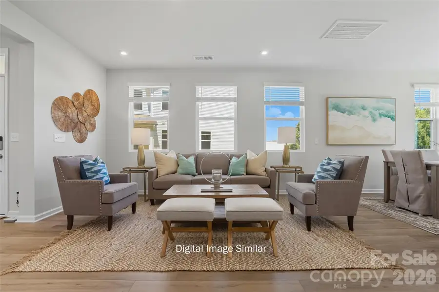Furnished interior view inside a new home in Bailey Run, Charlotte (Image 10).
