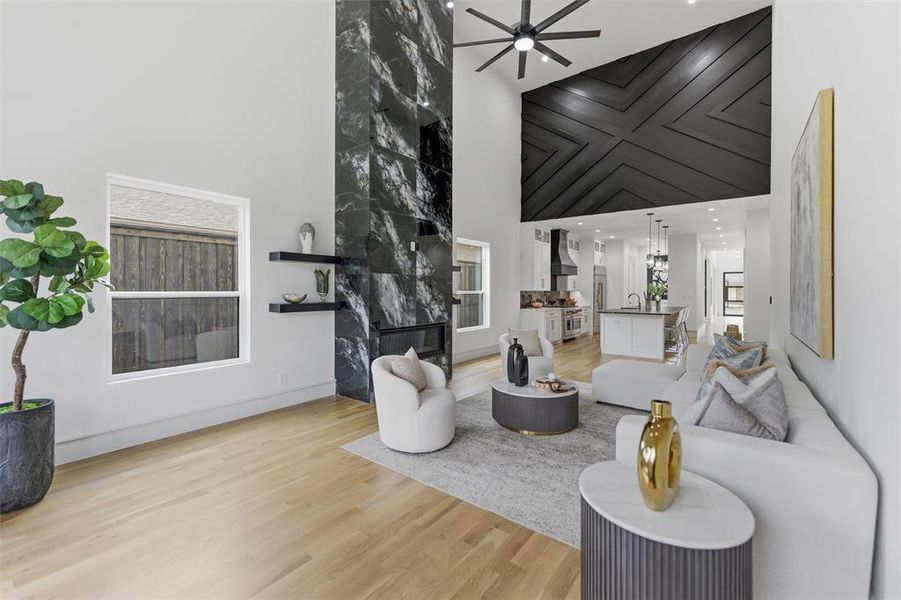 Furnished interior view inside a new home in , Dallas (Image 16).