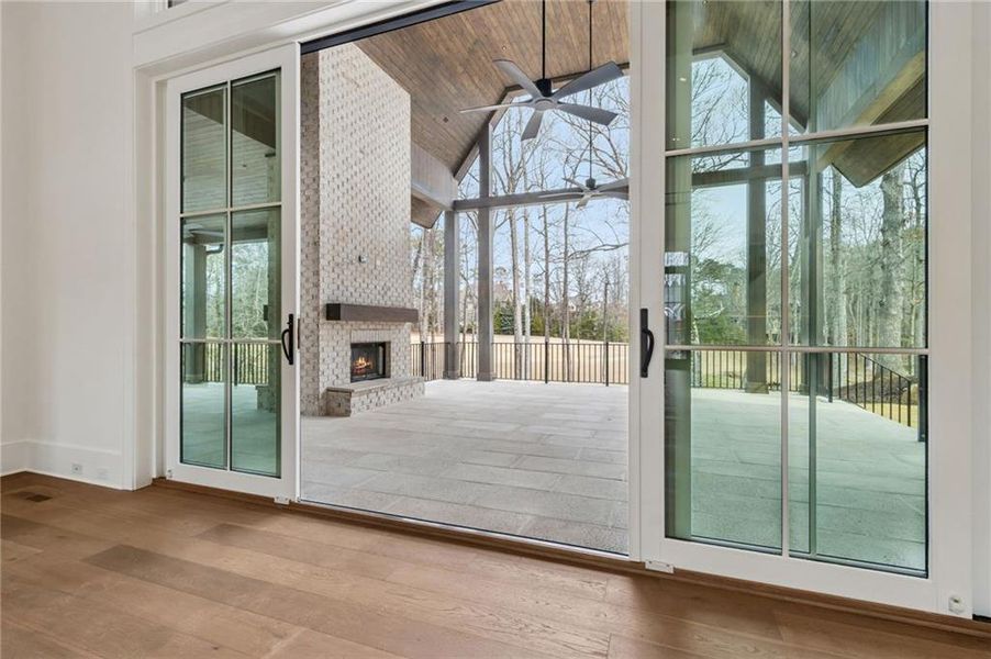 Exterior details and patio area of a home in , Suwanee (Image 4).