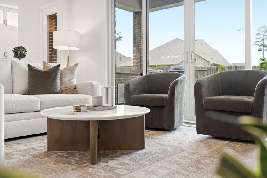 Furnished interior view inside a new home in , Conroe (Image 9). Furnished interior view inside a new home in , Conroe (Image 9).