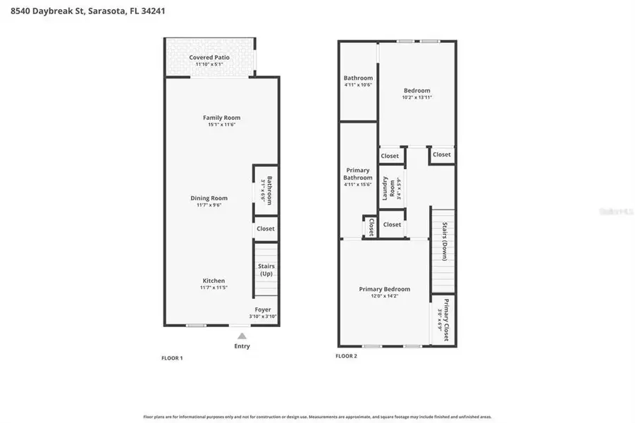2D floor plan layout of this home in , Sarasota, FL (Image 4).
