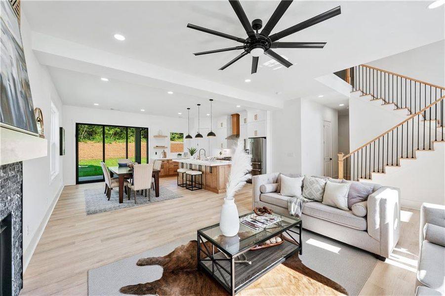 Furnished interior view inside a new home in , Lawrenceville (Image 10). Furnished interior view inside a new home in , Lawrenceville (Image 10).