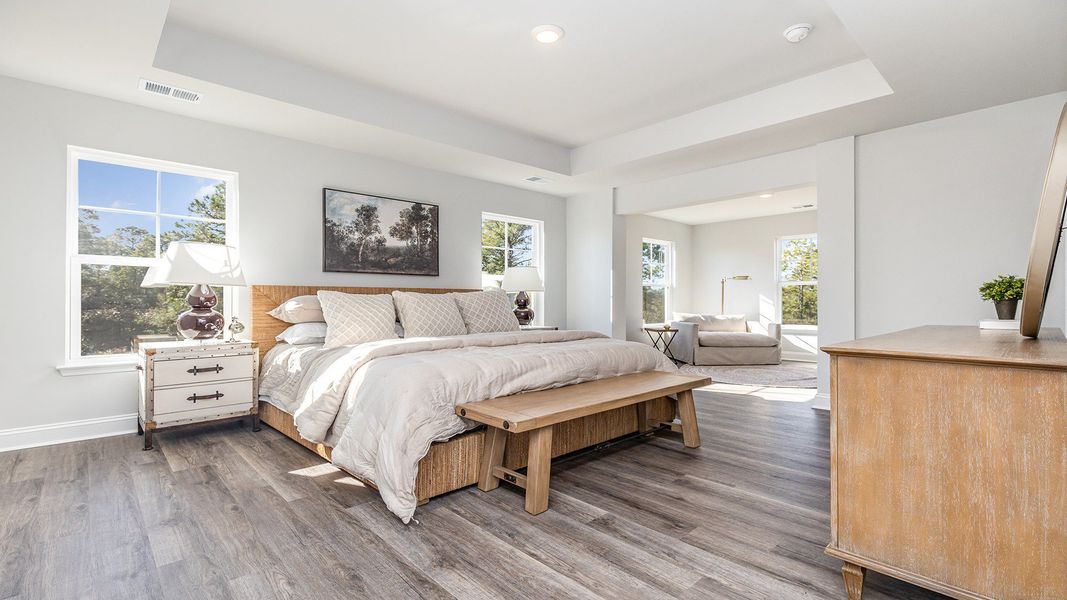 Furnished interior view inside a new home in The Forest at Black Bear, Loris (Image 12).