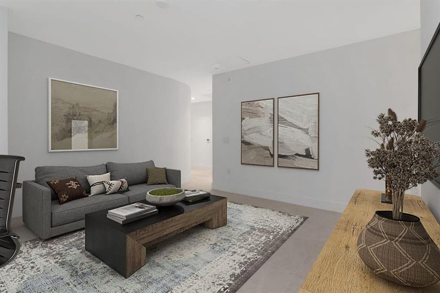 Furnished interior view inside a new home in , Tampa (Image 15).