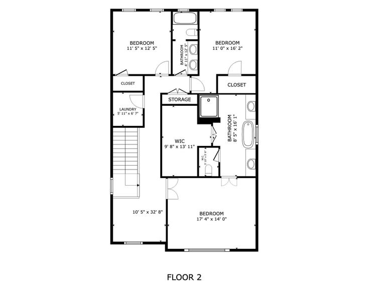 2D floor plan layout of this home in , Houston, TX (Image 5). 2D floor plan layout of this home in , Houston, TX (Image 5).