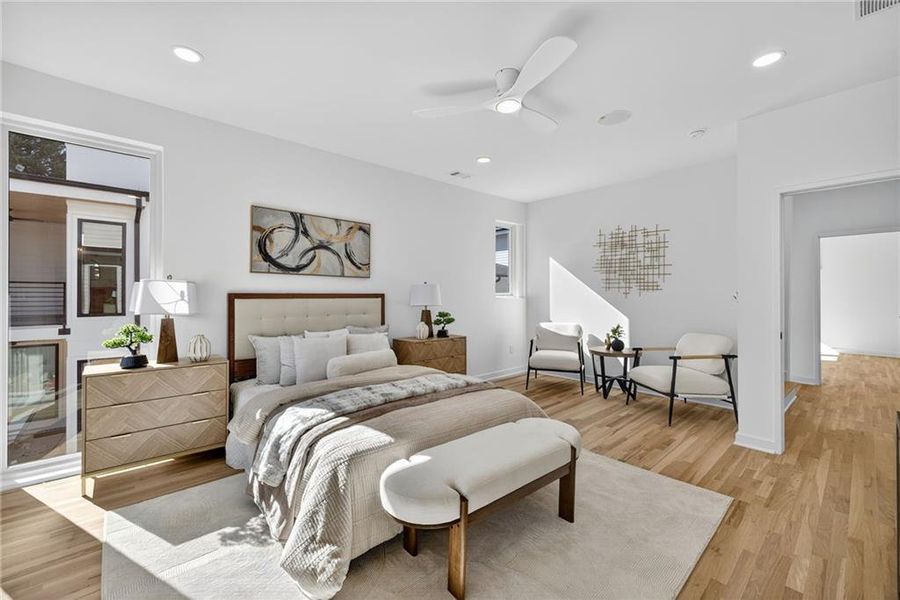 Furnished interior view inside a new home in , Atlanta (Image 13).