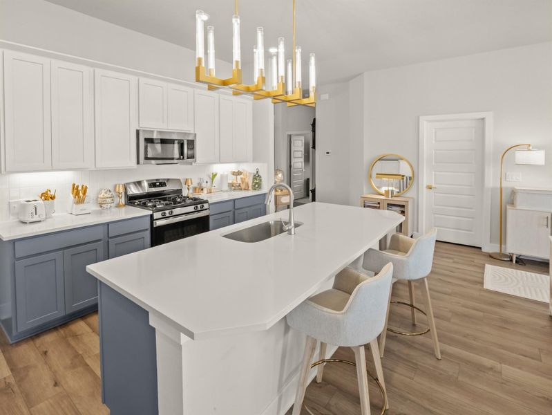 Furnished interior view inside a new home in The Colony, Bastrop (Image 22). Furnished interior view inside a new home in The Colony, Bastrop (Image 22).