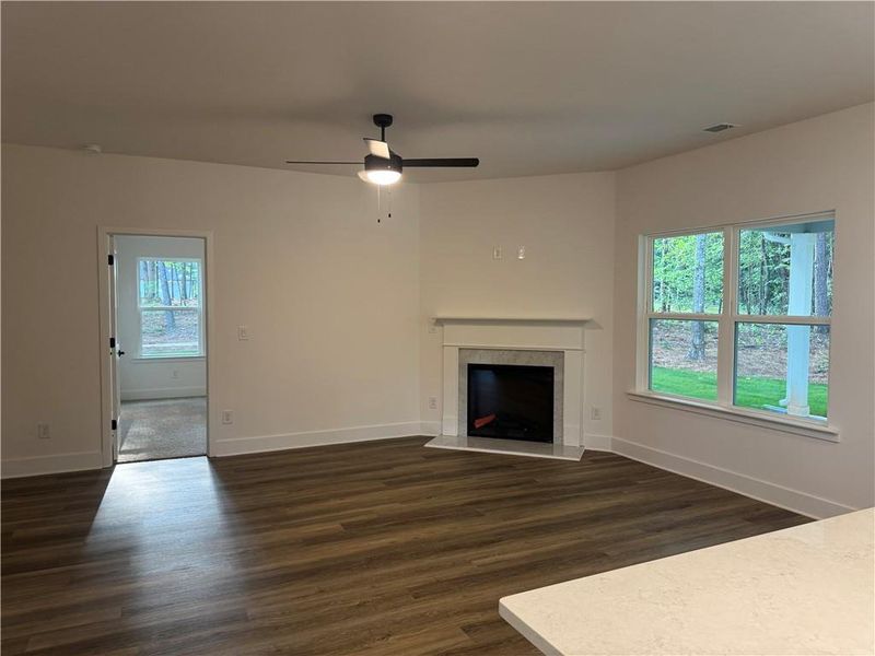 Spacious, unfurnished interior of a new home in The Fields of Walnut Creek, Pendergrass (Image 28).