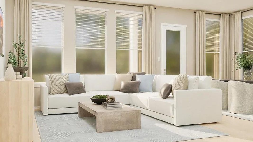 Furnished interior view inside a new home in , Salado (Image 9).