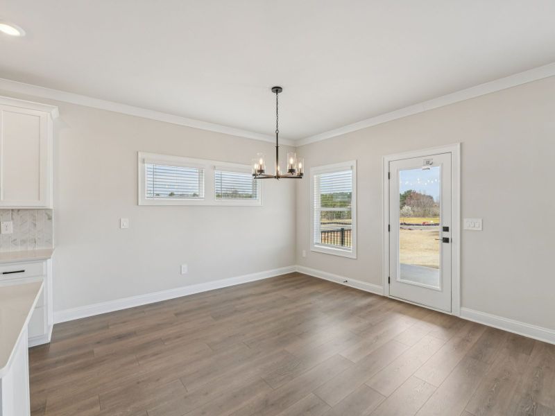 Spacious, unfurnished interior of a new home in Vines at Mill Creek - Estate Series, Braselton (Image 16). Spacious, unfurnished interior of a new home in Vines at Mill Creek - Estate Series, Braselton (Image 16).