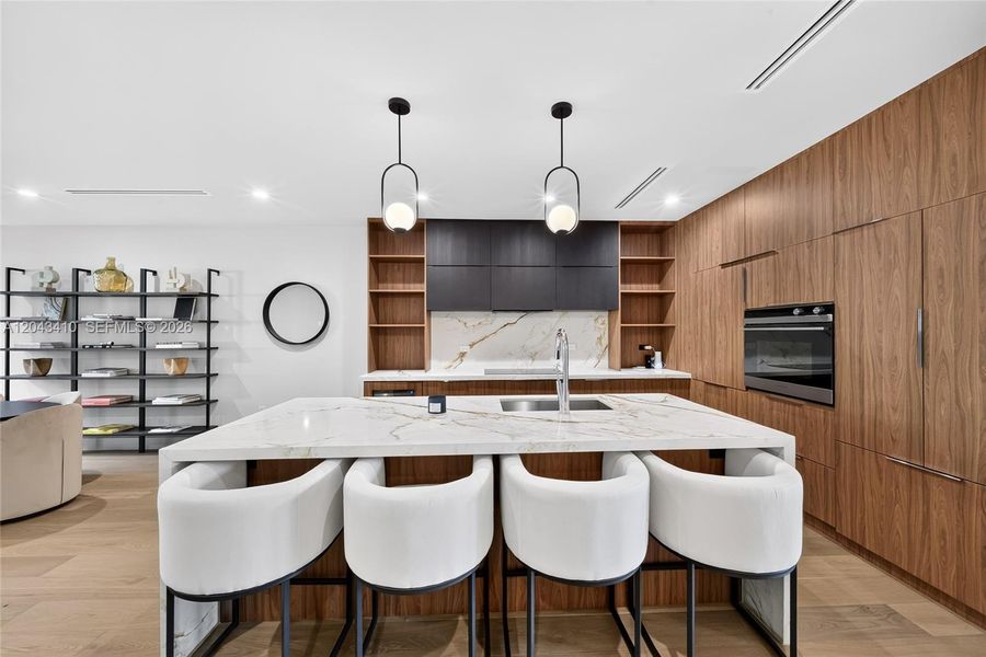 Furnished interior view inside a new home in , Miami (Image 11).