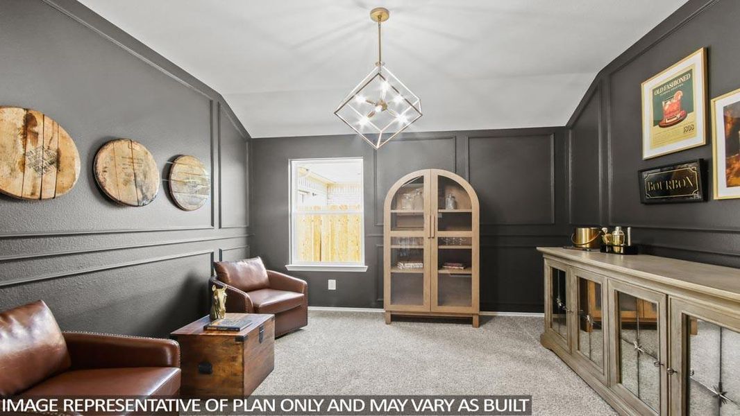 Furnished interior view inside a new home in Sunterra, Katy (Image 12).