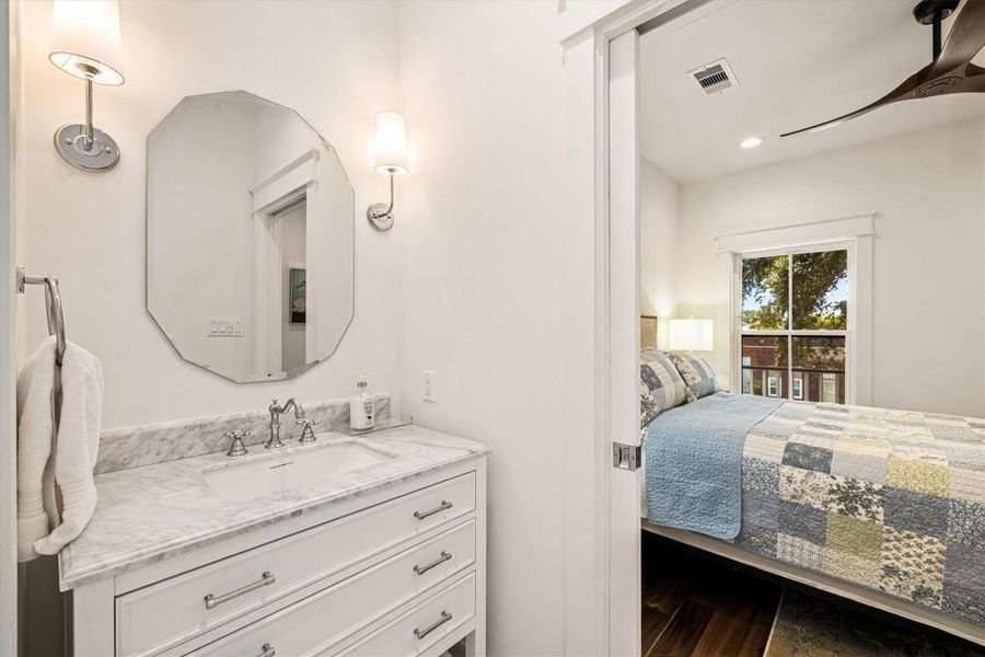 Furnished interior view inside a new home in , Galveston (Image 18).