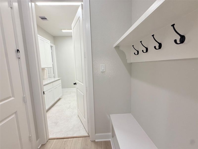 Drop zone is conveniently located at garage entry!