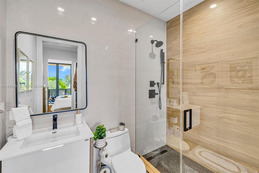 Furnished interior view inside a new home in , Miami (Image 42).