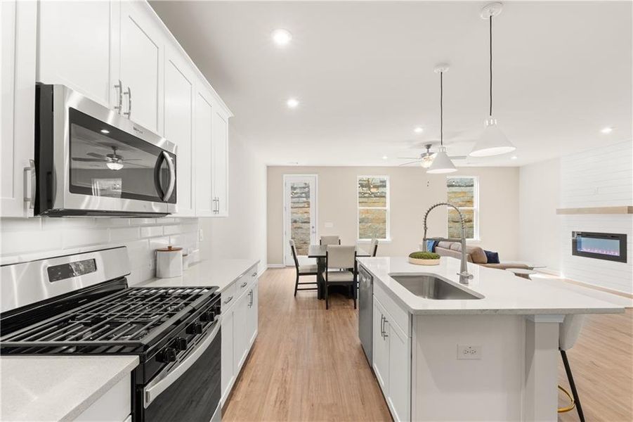 Furnished interior view inside a new home in The Village at Shallowford, Kennesaw (Image 26).