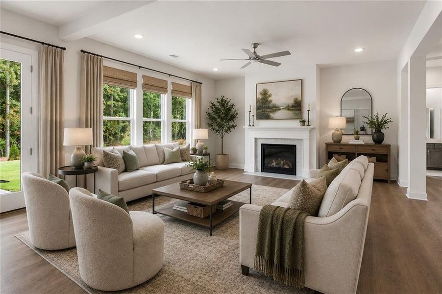 Furnished interior view inside a new home in Ashbury Commons, Powder Springs (Image 38).