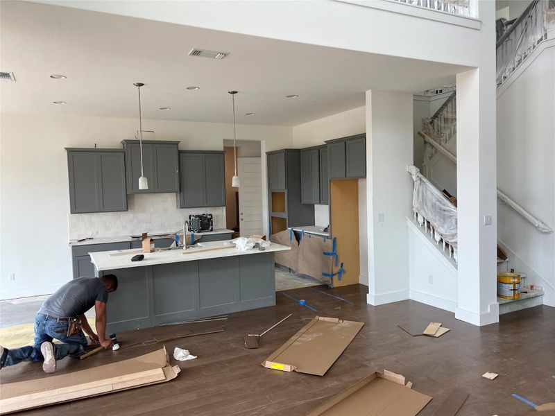 In-progress construction of a new home in Riverstone, Georgetown, TX (Image 25). In-progress construction of a new home in Riverstone, Georgetown, TX (Image 25).