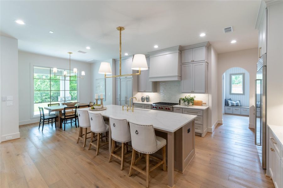 Furnished interior view inside a new home in , Spring (Image 6). Furnished interior view inside a new home in , Spring (Image 6).