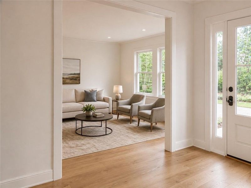 Furnished interior view inside a new home in , McDonough (Image 10).