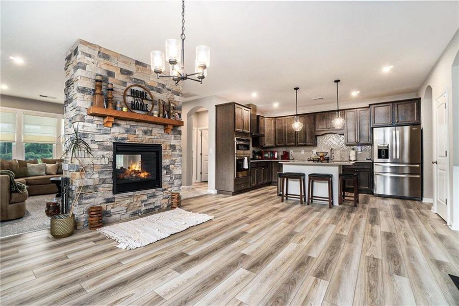 Furnished interior view inside a new home in , Dallas (Image 19).