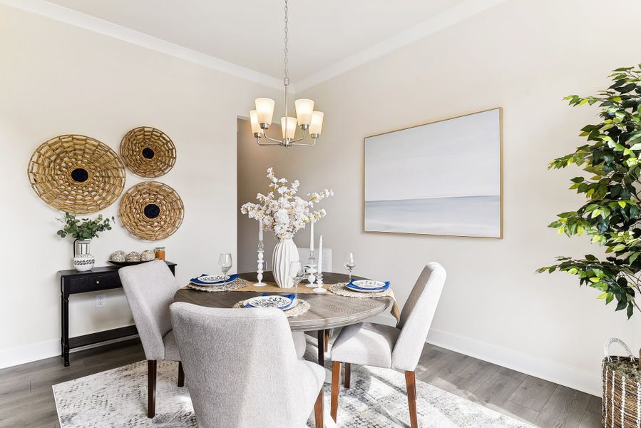 Representative furnished interior of a home built from the Lexington II by Caruso Homes in Rolling Meadows, Mooresville (Image 70).