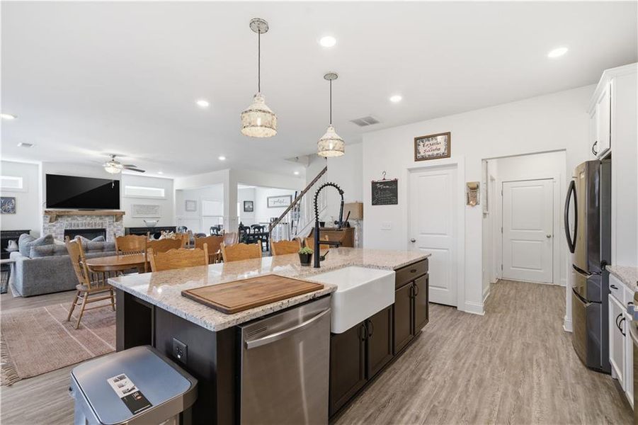 Furnished interior view inside a new home in , Dallas (Image 32).