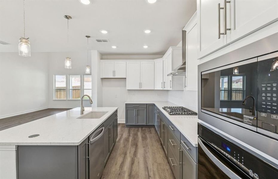 Eat in kitchen features large island Eat in kitchen features large island