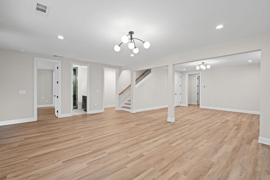 Representative unfurnished interior of a home built from the The Livingston by JW Collection in Laurel View, Suwanee (Image 24). Representative unfurnished interior of a home built from the The Livingston by JW Collection in Laurel View, Suwanee (Image 24).