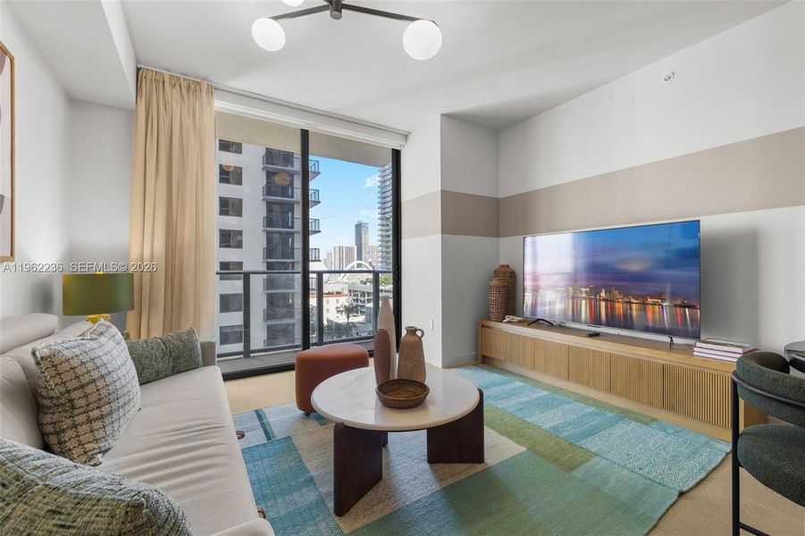 Furnished interior view inside a new home in , Miami (Image 5).