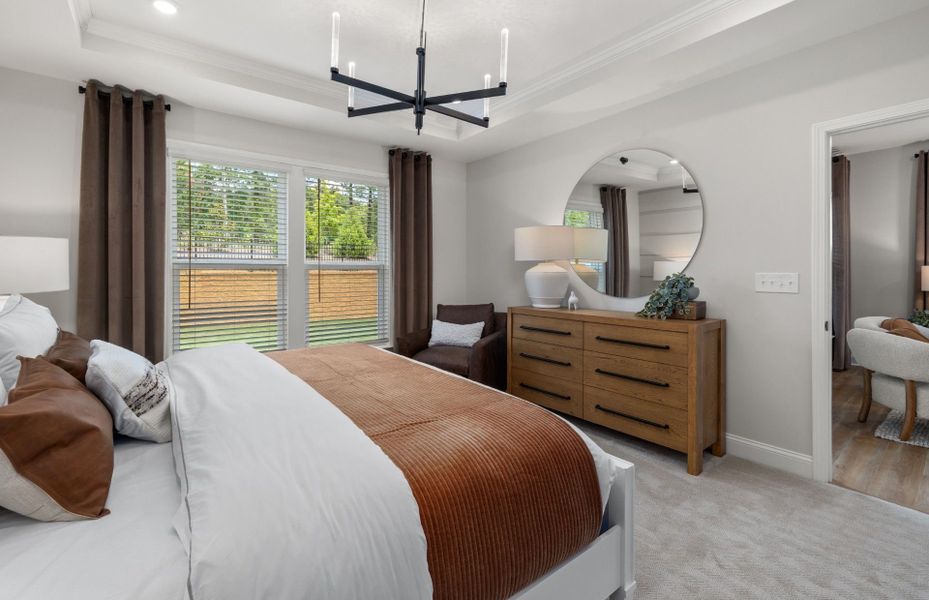 Furnished interior view inside a new home in Carolina Overlook, Clayton (Image 11).
