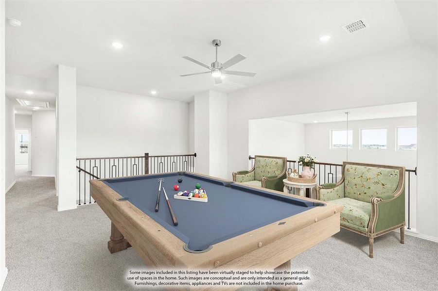 Furnished interior view inside a new home in Chaparral Park, Oak Point (Image 9).