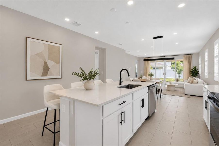 Furnished interior view inside a new home in Seasons at Lakeside Forest, Tavares (Image 34).