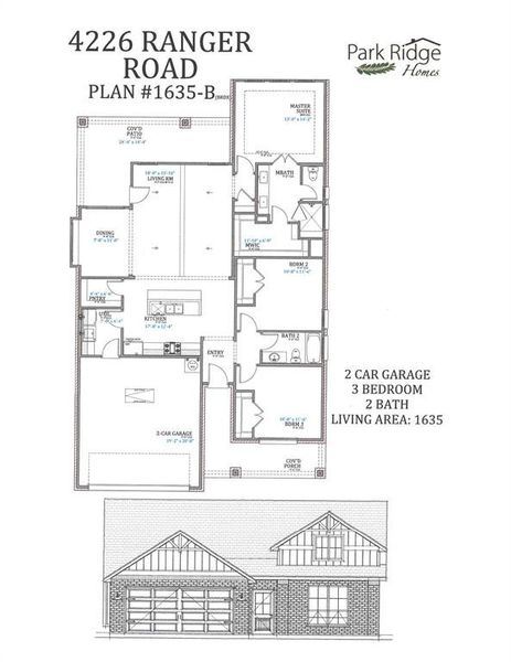 2D floor plan layout of this home in , Abilene, TX (Image 5).