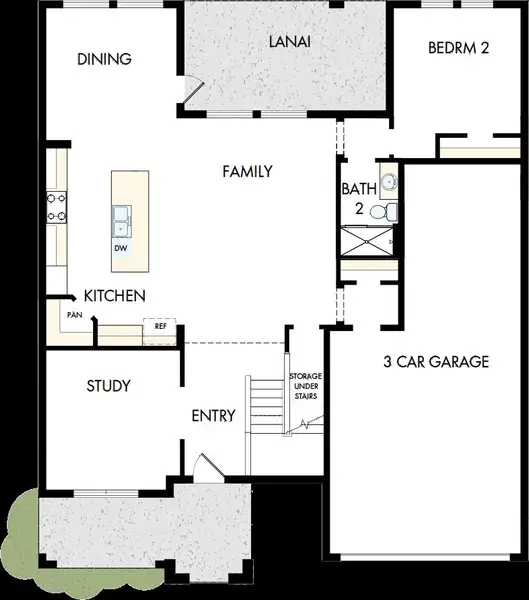 2D floor plan layout of this home in Coasterra, Palmetto, FL (Image 2). 2D floor plan layout of this home in Coasterra, Palmetto, FL (Image 2).
