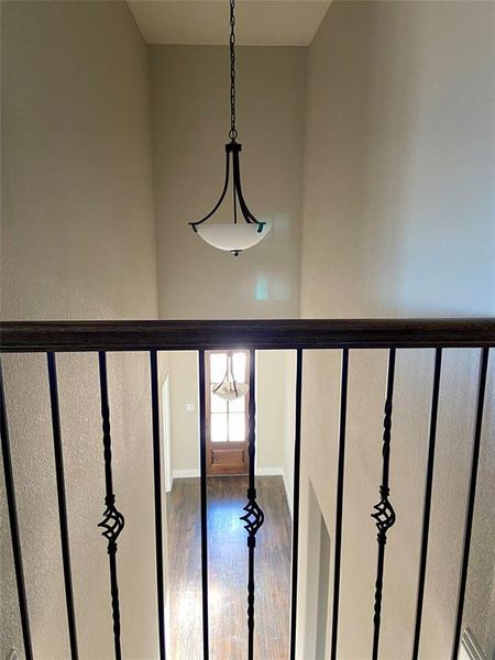 Balcony view from upstairs.