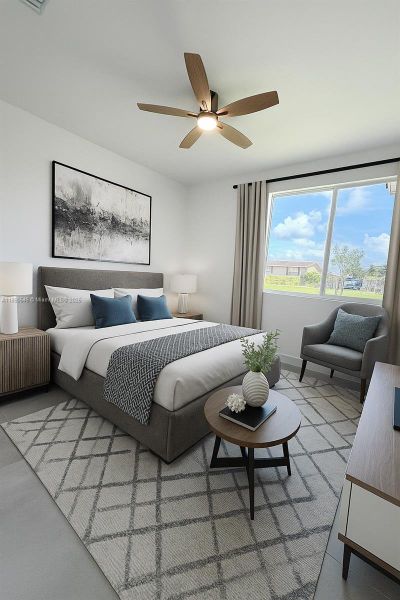 Furnished interior view inside a new home in , Miami (Image 11).