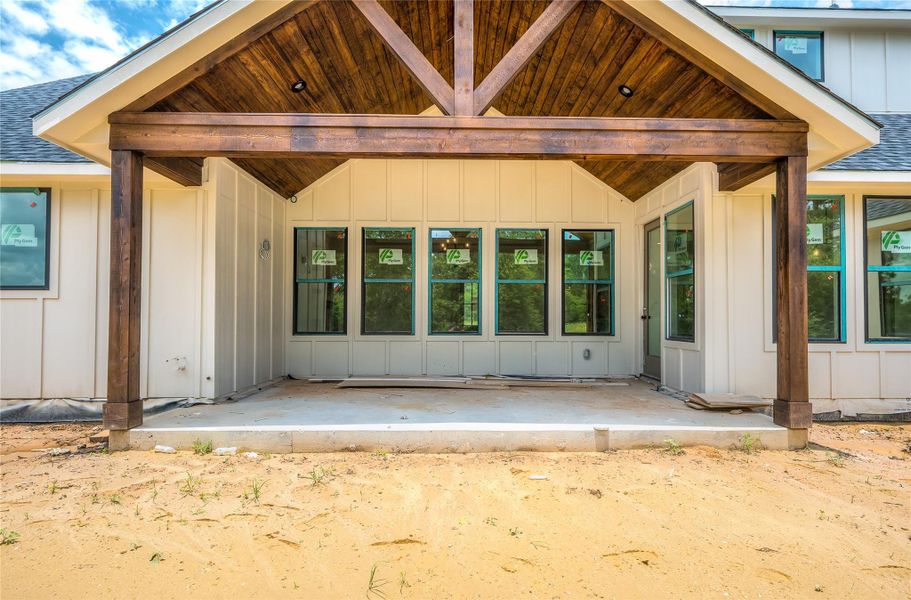 Exterior details and patio area of a home in , Montgomery (Image 4). Exterior details and patio area of a home in , Montgomery (Image 4).