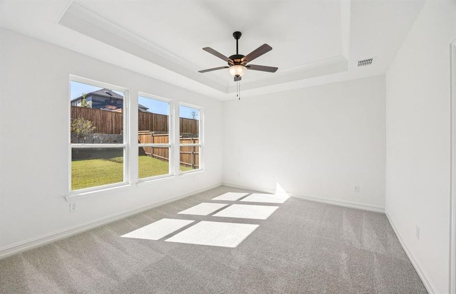 Spacious owner's suite highlighted by large windows Spacious owner's suite highlighted by large windows