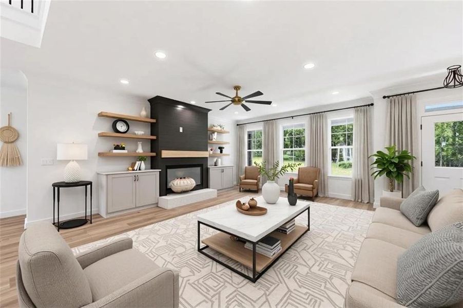 Furnished interior view inside a new home in , Griffin (Image 11).