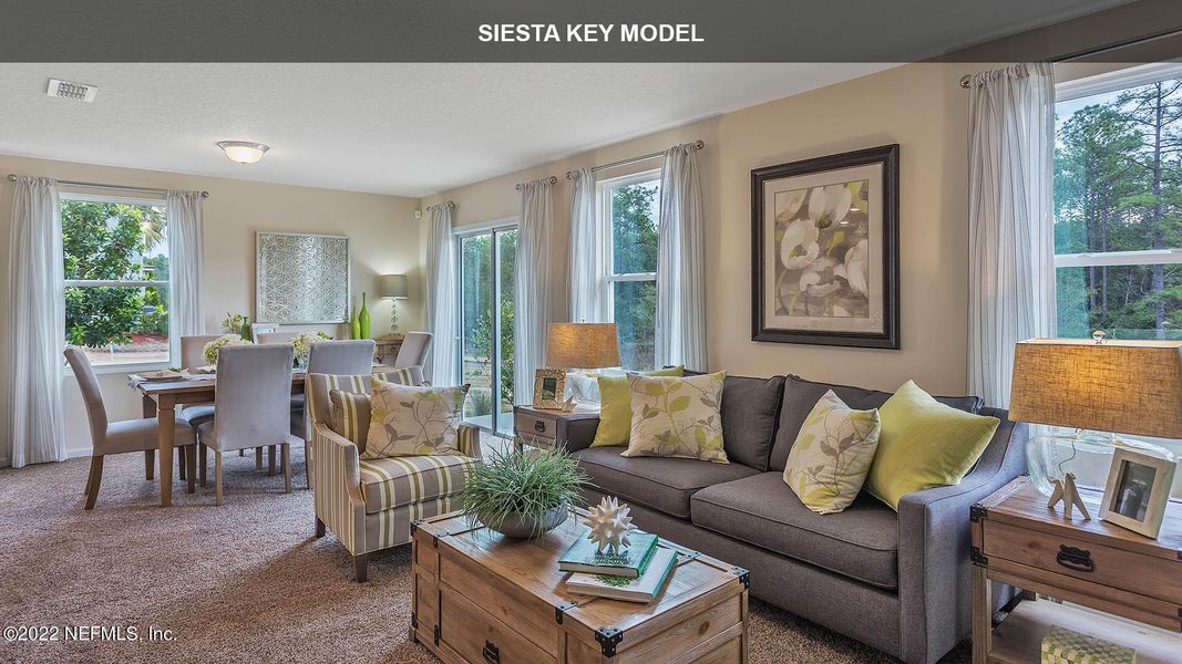 Furnished interior view inside a new home in Willow Springs, Green Cove Springs (Image 10).