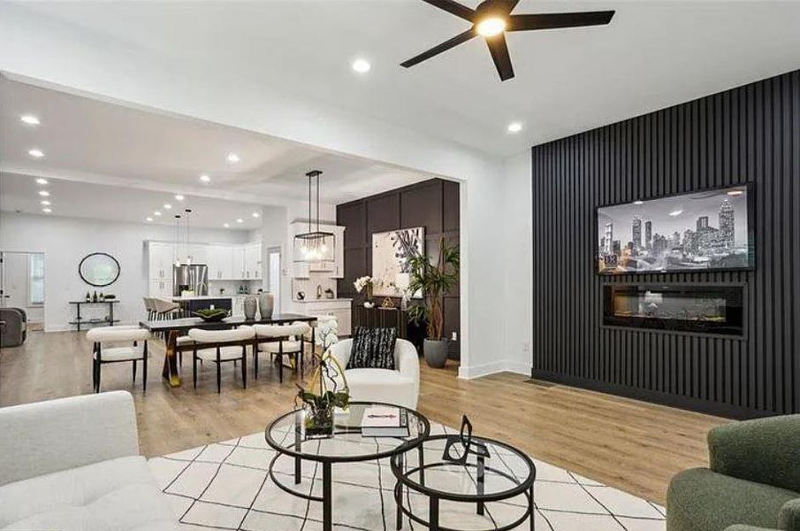 Furnished interior view inside a new home in , Atlanta (Image 3).