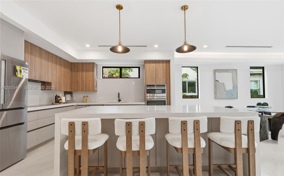 Furnished interior view inside a new home in , Miami (Image 13).