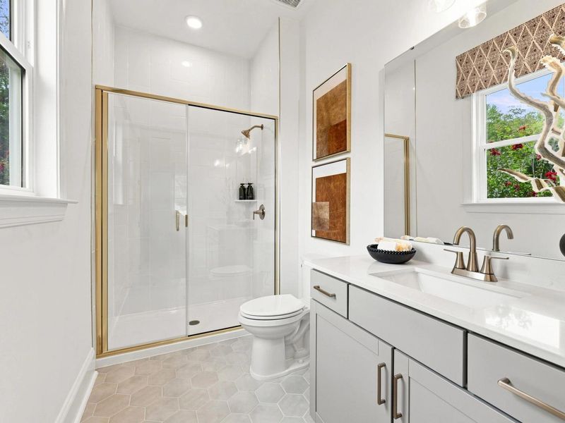 Representative furnished interior of a home built from the The Barrington by Davidson Homes LLC in Rockport, Wake Forest (Image 11).