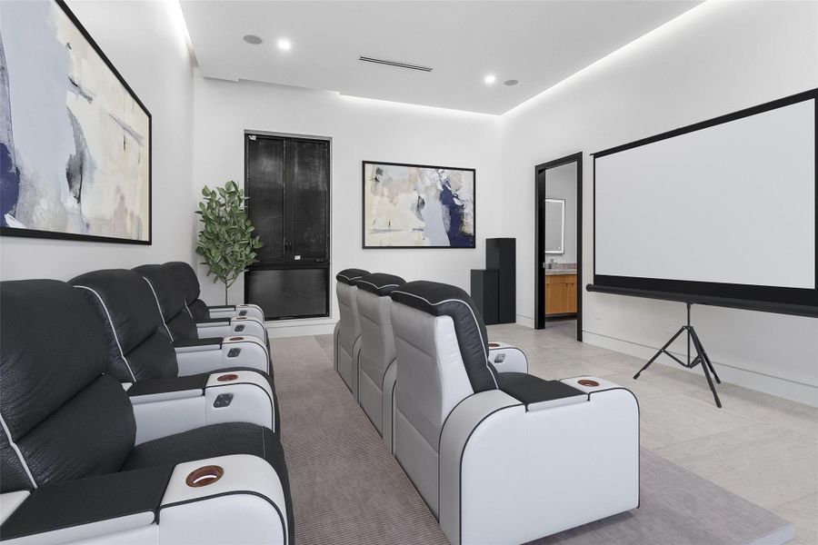 Furnished interior view inside a new home in , Parkland (Image 15).