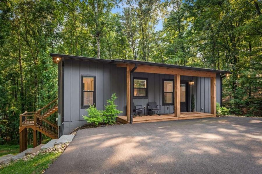 Exterior details and patio area of a home in , Morganton (Image 30).
